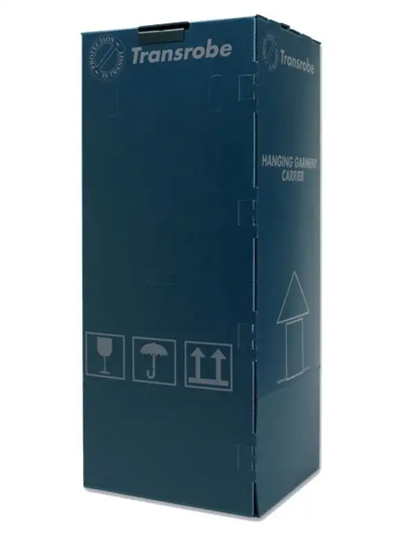 Bearded Bros wardrobe box for hire, used to hang clothes during a move