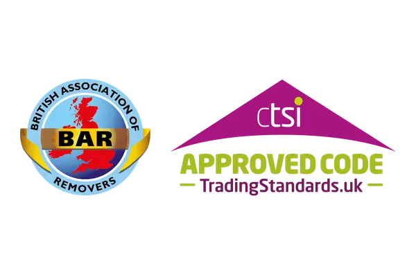 British Association of Removers and CTSI Approved Code logos, Bearded Bros Removals accreditation